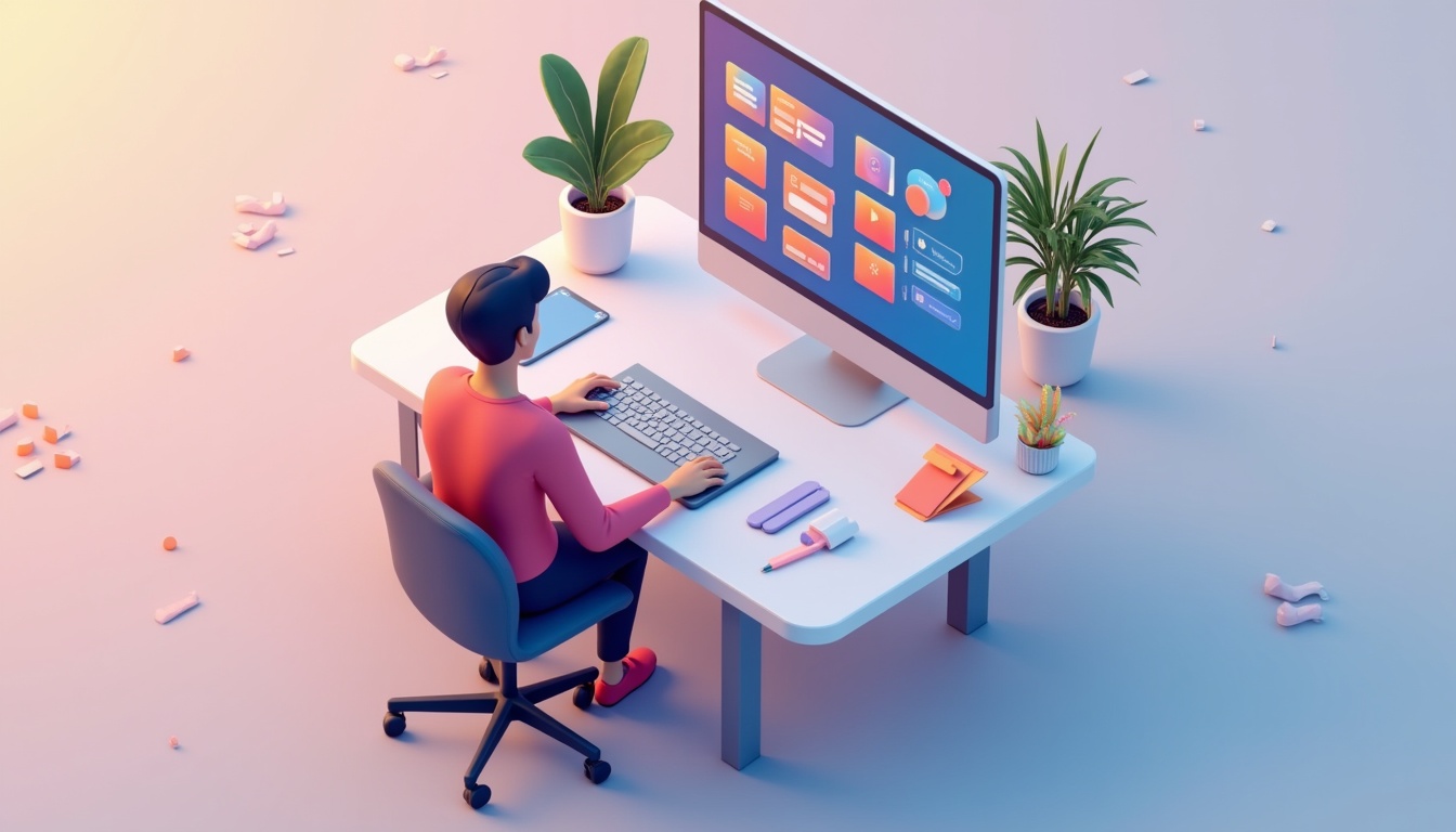 Un laptop afișând un website modern și atractiv, reprezentând servicii de website design în București.